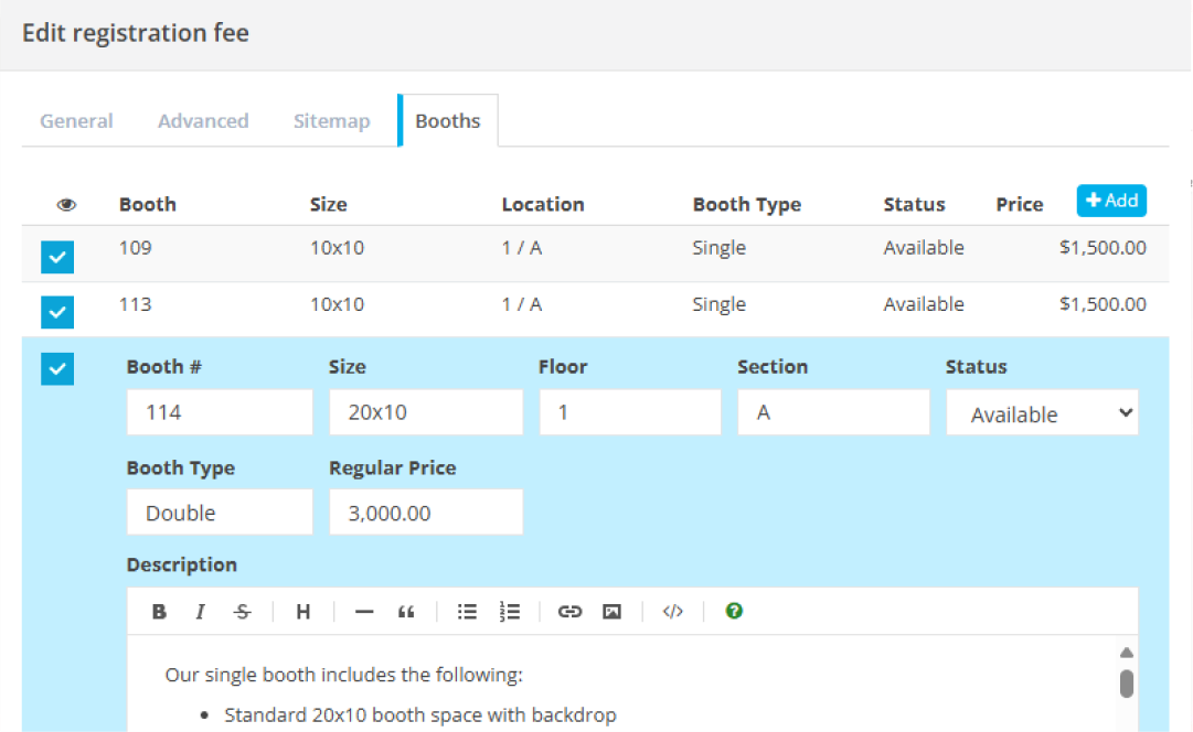 ClearEvent dashboard on a device